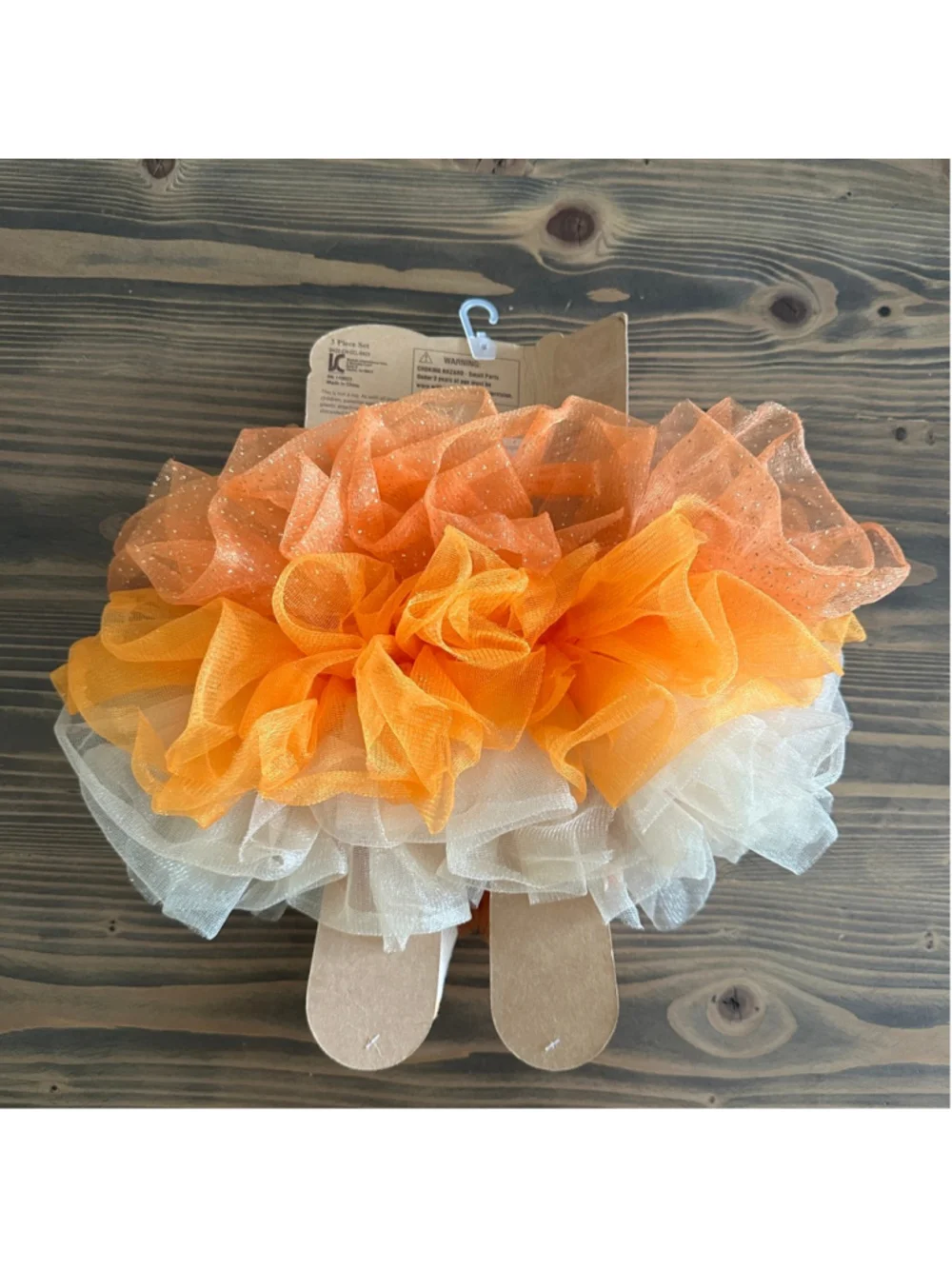 Elly & Emmy Newborn Pumpkin Tutu Set Halloween Baby Photo Outfit NWT